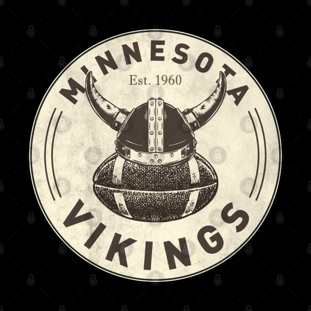 Vintage Minnesota Vikings by Buck Tee Originals by Buck Tee