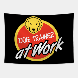 Dog Trainer At Work Tapestry