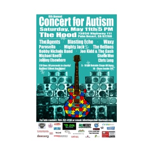 6th Annual Concert for Autism flyer tshirt 2013 T-Shirt