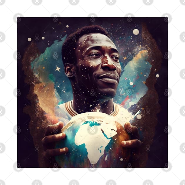 Pele holding the World by yellowveggiez