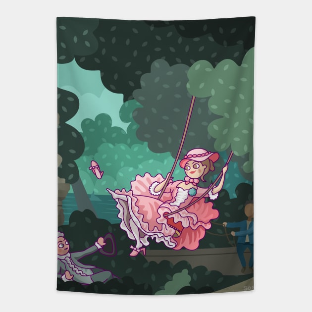 The Swing Tapestry by sombrasblancas