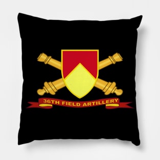 36th Field Artillery w Br - Ribbon Pillow