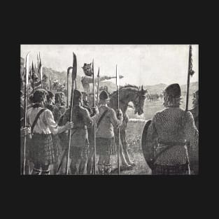 Robert the Bruce reviewing his troops, Battle of Bannockburn, 24 June 1314 T-Shirt