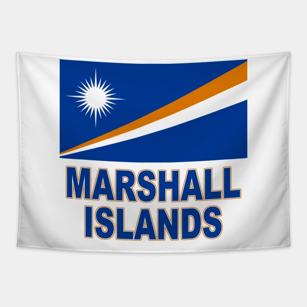 The Pride of the Marshall Islands - National Flag Design Tapestry by Naves