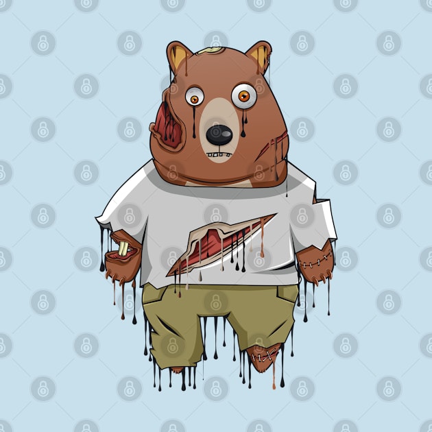 Dripping Zombie Bear by bobyberto