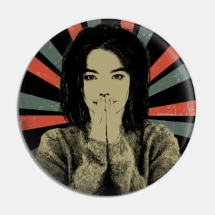 Björk || Vintage Art Design || Exclusive Art Pin