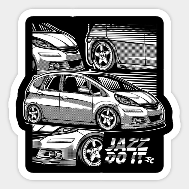 Fit Also Called Jazz Jdm Car Sticker Teepublic