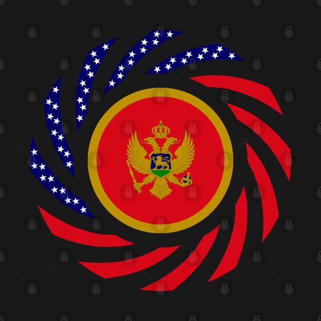 Montenegrin American Multinational Patriot Flag Series by Village Values