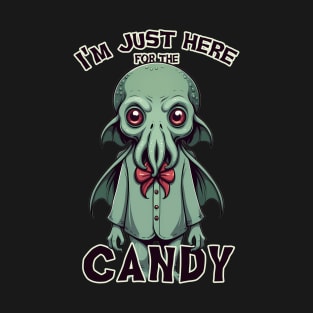 Just for the candy. Cthulhu Halloween T-Shirt