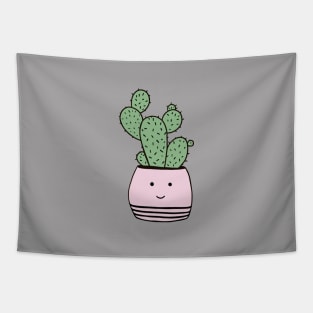 Happy cactus in pot Tapestry