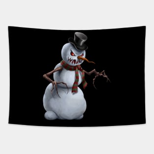 Super Scary Snowman Tapestry