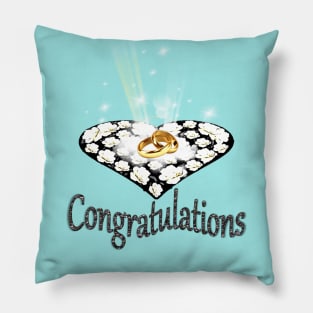 Wedding Day Congratulations Gift Pillow