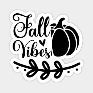 Fall Vibes Simple Lettering Magnet