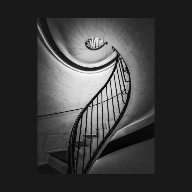 abstract stairwell by psychoshadow