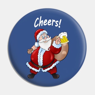 FUN WITH SANTA AND BEER AT CHRISTMAS HOLIDAY CHEERS PARTY Pin