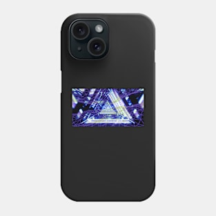 Futuristic triangles Phone Case