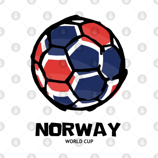 Norway Football Country Flag by KewaleeTee