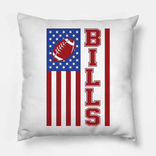 Bills Football Club Pillow by Cemploex_Art