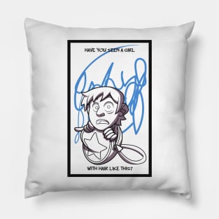 Ramona´s cozy bag Line art Pillow