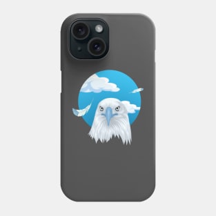 Blue Eagle Circle Phone Case