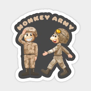 Monkey army Magnet