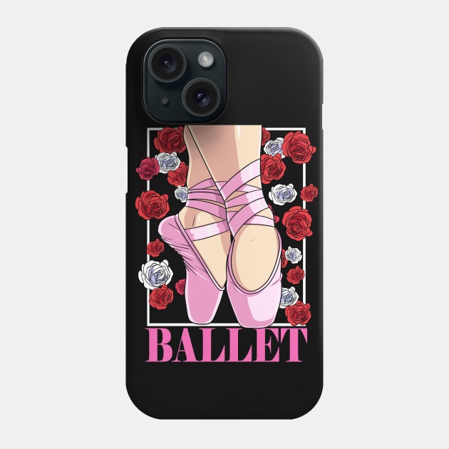 Ballet Dancer Ballerina Pointe Shoes Dance Phone Case by Noseking