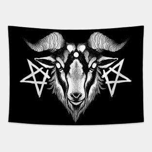 dark goat Tapestry