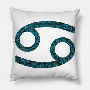 Cancer Paisley Zodiac Sign Pillow