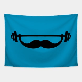 Funny Fitness Mustache / Beard Tapestry