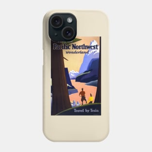 Vintage Travel By Train To The Pacific Northwest Wonderland Phone Case