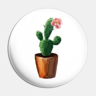 Cactus Print Pin