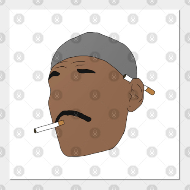 Lebron James Cigarette Meme Lebron James Affiche Et Impression D Art Teepublic Fr