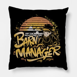 Barn Manager funny Farmer Pillow