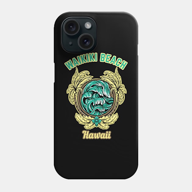 Waikiki Beach Phone Case by LiquidLine