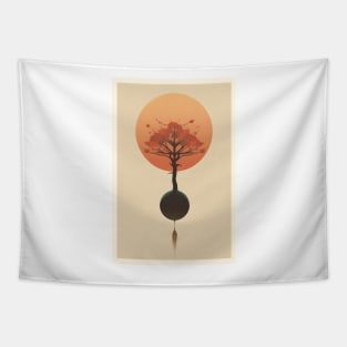 Japanese Inspired Design Tapestry