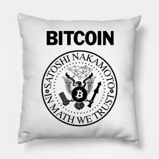 BITCOIN DECENTRALIZED PUNK ROCK - BLACK Pillow