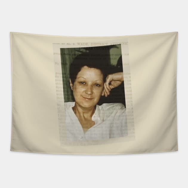 Roe v. Wade Jane Roe Norma McCorvey Tapestry by MAR-A-LAGO RAIDERS