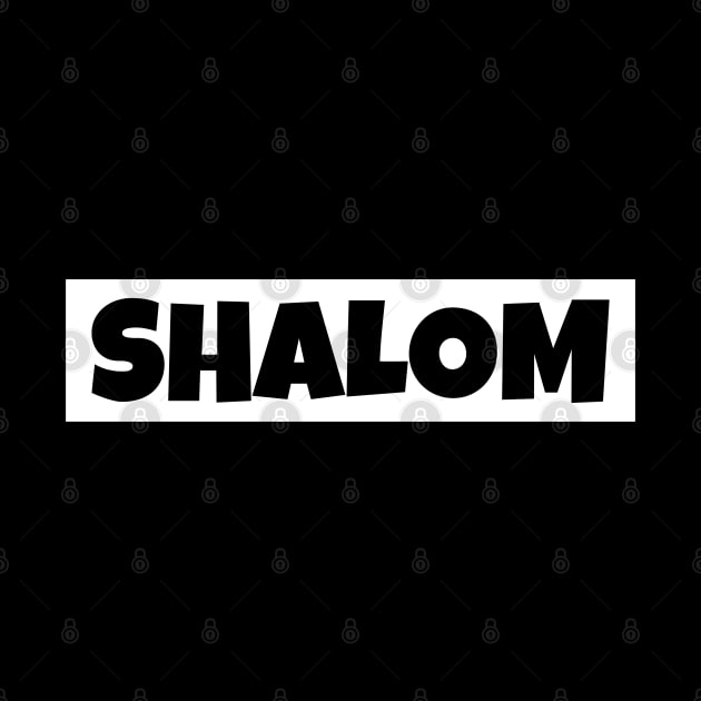 Shalom shirt Jewish Hanukkah by Boo Face Designs