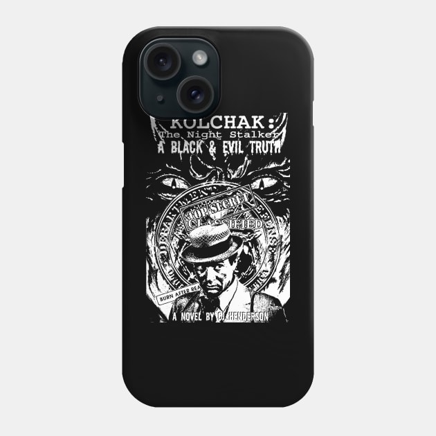 Pencil White Kolchak a black and evil truth Phone Case by regencyan