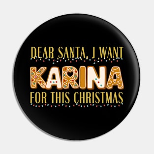 I Want KARINA aespa For This Christmas Pin