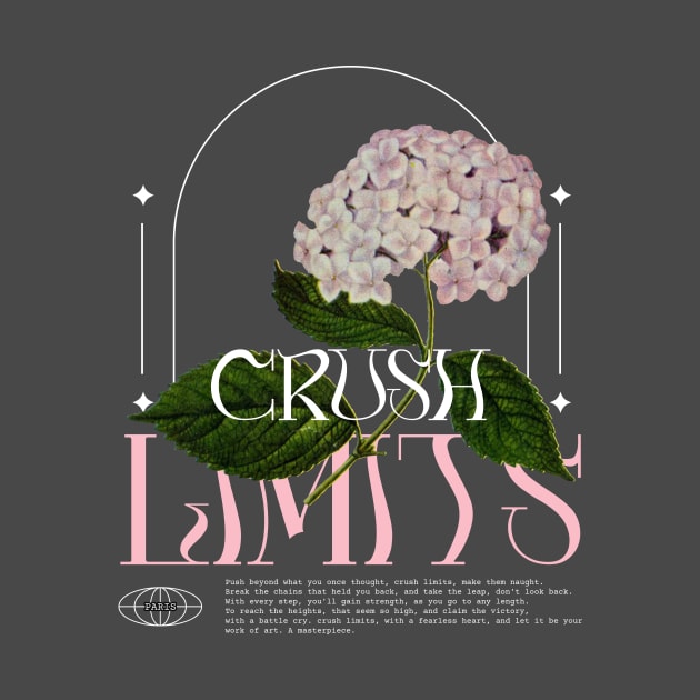 Crush Limits No Limits Wildflower Wild Flowers Floral by Tip Top Tee's