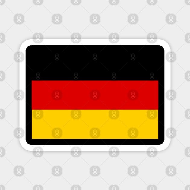 German Germany Deutschland Flag Magnet by E