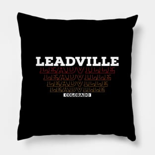 Leadville Colorado USA Vintage Pillow