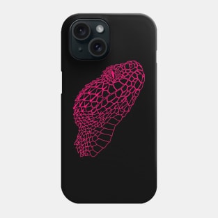 Bush viper (Atheris hispida) pink Phone Case