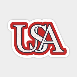 USA vintage Logo Magnet