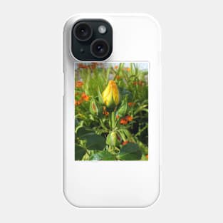 Yellow rosebud Phone Case