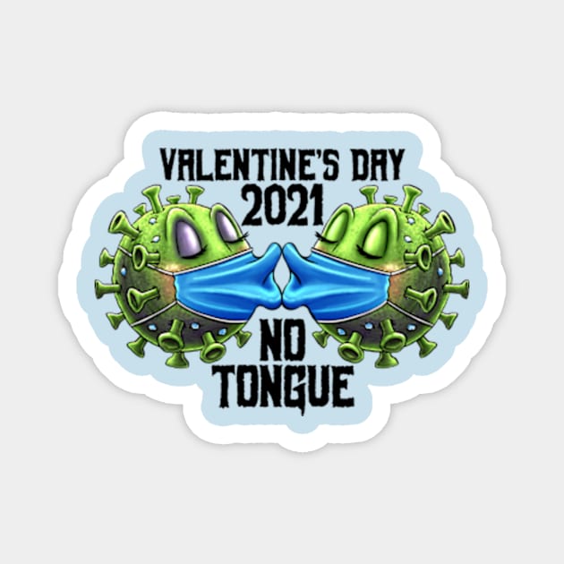 Valentine's Day - No Tongue Magnet by Motzart