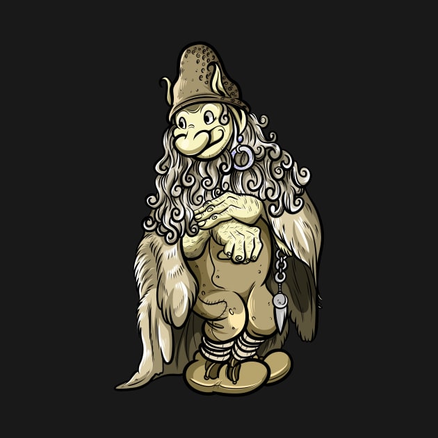 Swedish Folklore Delight: A Playful Design Featuring a Cheeky Swedish Troll by Holymayo Tee