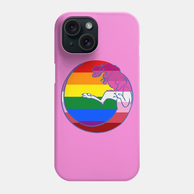 Gay / Lesbian Pride Dilophosaurus Phone Case by irradiatedsnakes