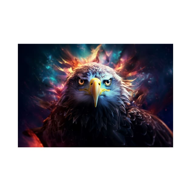 Eagle Animal Bird Majestic Wilderness Surrealist by Cubebox